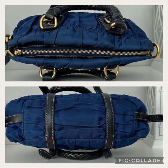Prada Tessuto Nylon and Leather Gaufré Satchel. A truly timeless piece. - Picture 13 of 16